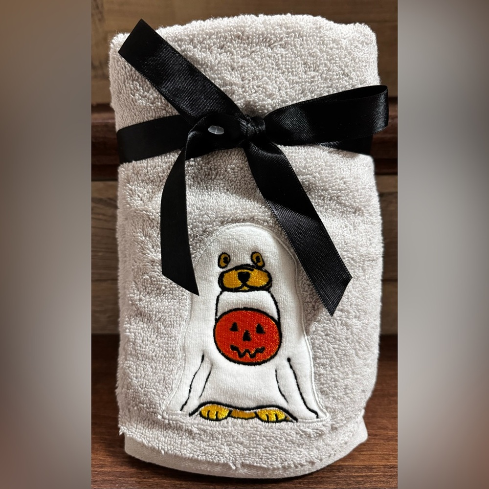 Super Cute Gosh Dog Halloween 🎃 Set of 2 Hand Towels by Goblin & Ghoul -…